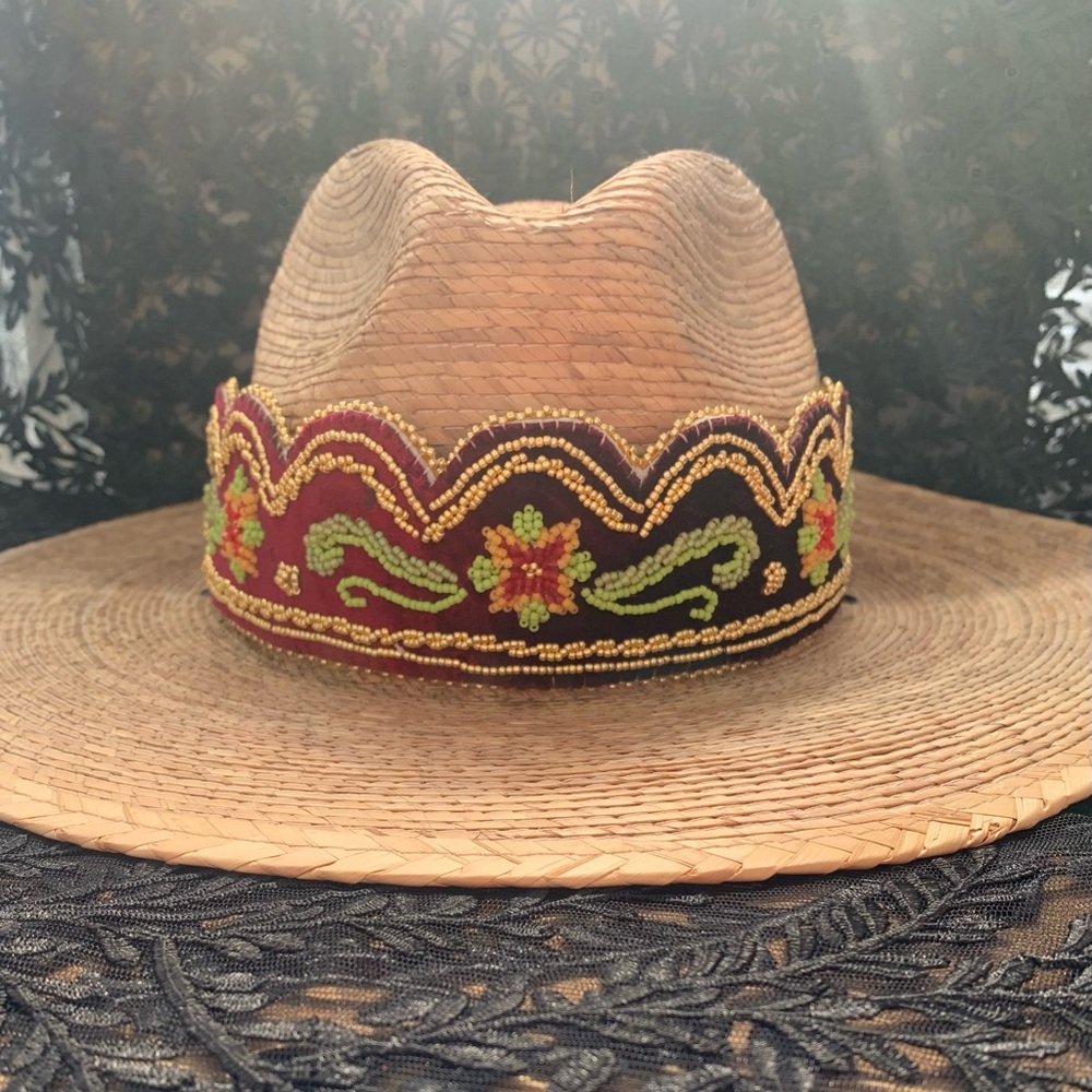 Raised Beaded Hat Accessory